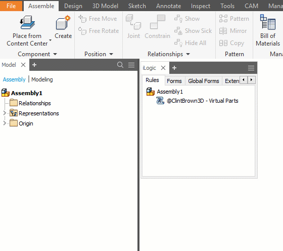 iLogic: Automate Common Virtual Parts – Clint Brown