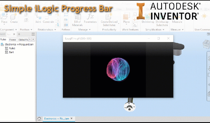 @ClintBrown3D - Simple iLogic Progress Bar Autodesk Inventor