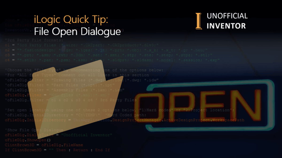 Open Inetloc File iLogic – Clint Brown